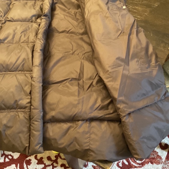 MONCLER | Dark Brown Down Filled Full length puffer winter coat women’s Small - Picture 9 of 11